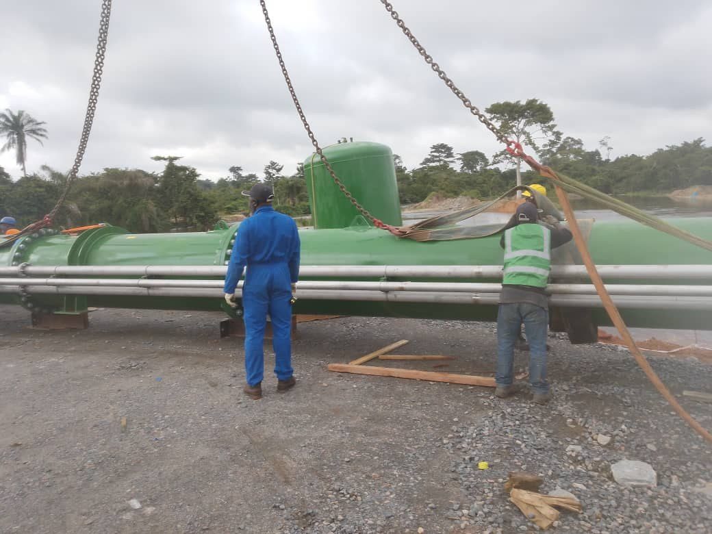 Levage de la canalisation